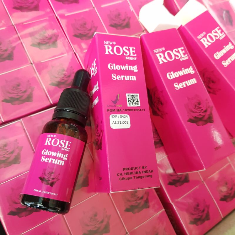 New Serum Rose Glowing - Serum Wajah Rose Glowing BPOM 20ML