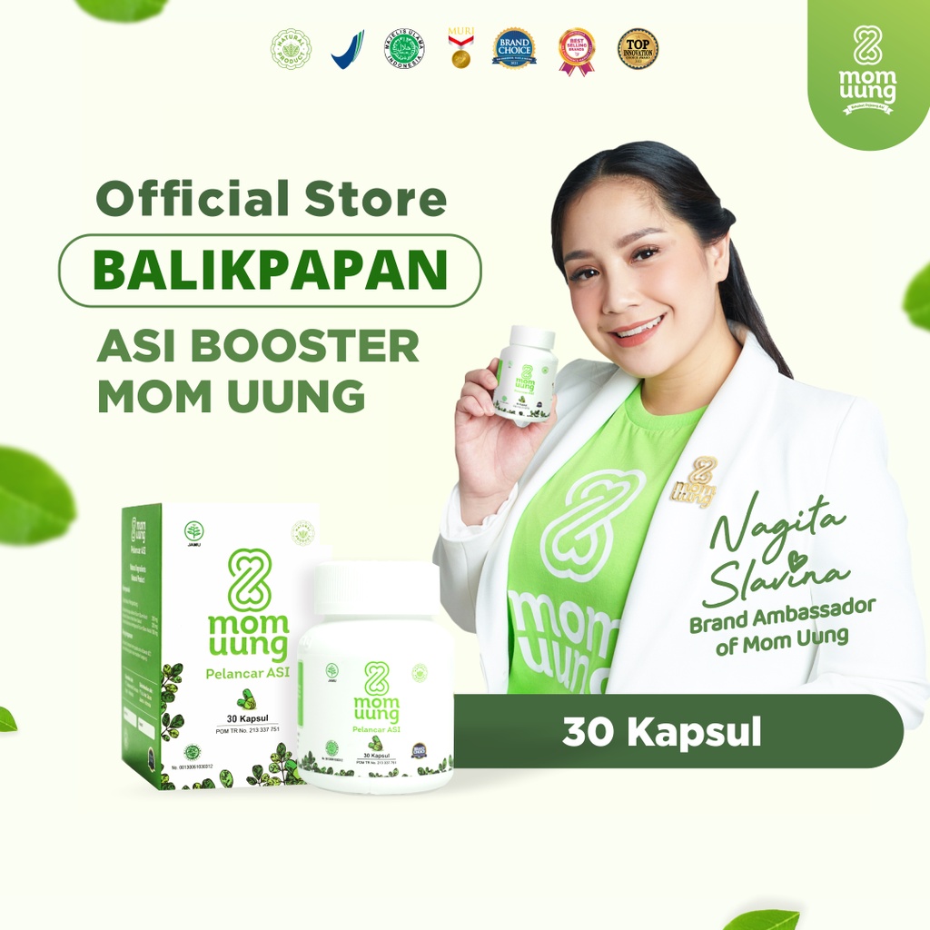 12PCS MOM UUNG ASI BOOSTER / PELANCAR ASI 30 Kapsul NATURAL HALAL BPOM MOMUUNG BALIKPAPAN