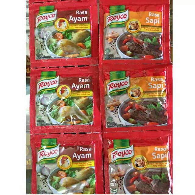 Royco Bumbu Kaldu Ayam/Sapi Renceng 12x8gr