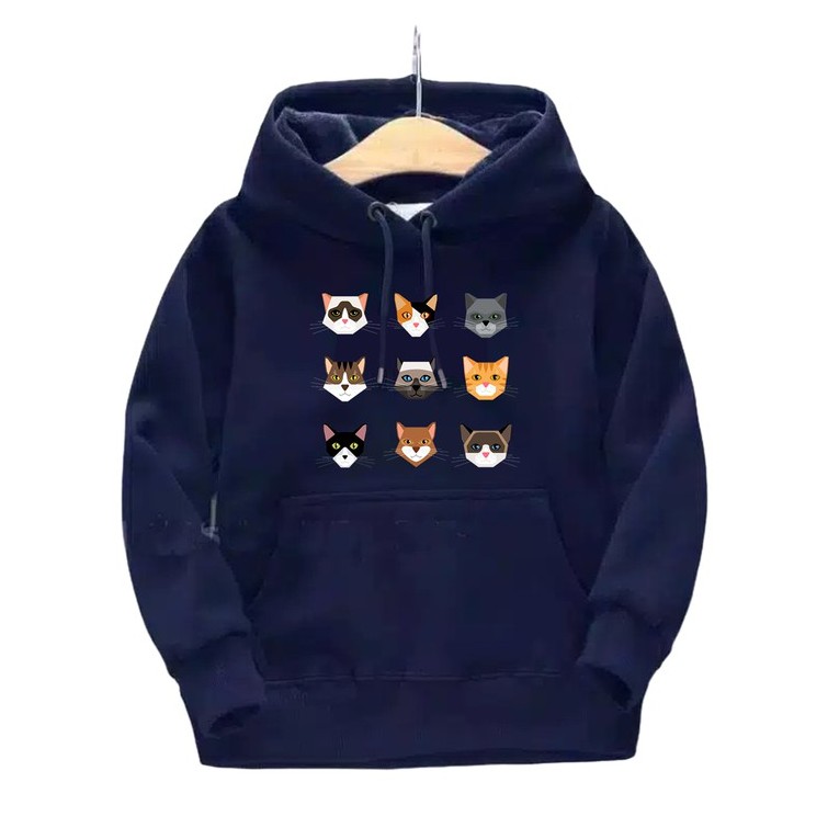 Sweater Anak Foxx Cub Hoodie Anak Fleece Umur 2- 6 Tahun