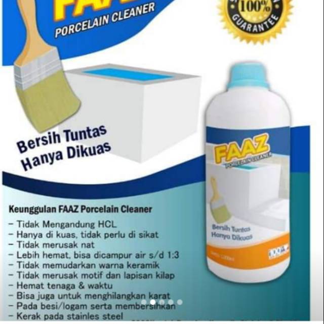 Faaz porcelain cleaner
