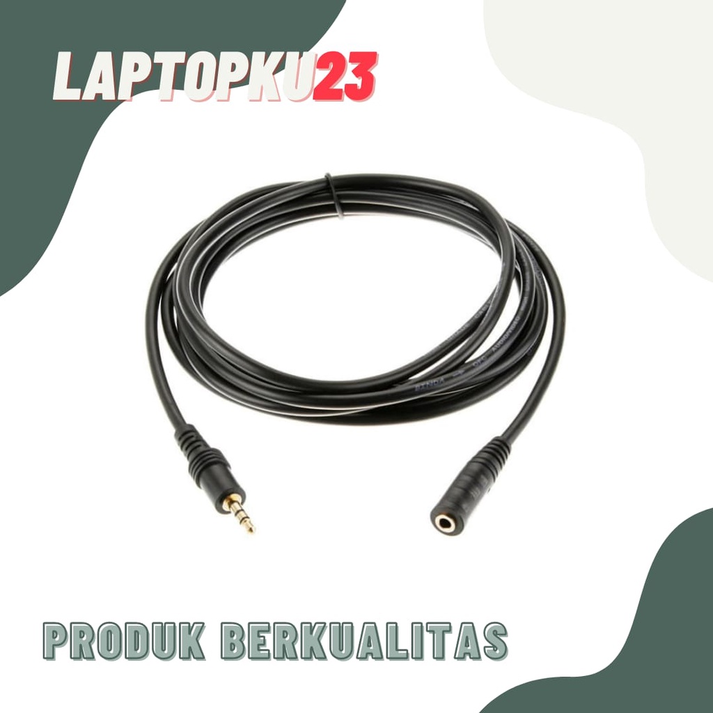 Kabel Perpanjangan Aux Audio Jack 3.5mm Male to Female Extension 1.5m