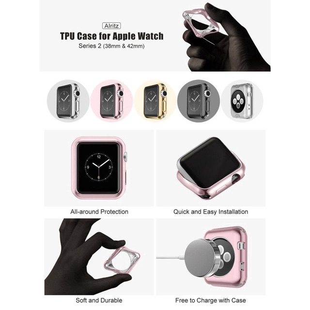 CASE BUMPER ANTI BANTING APPLE WATCH 1/2/3/4/5 38/40/42/44mm