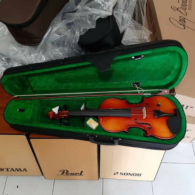 Biola akustik elektrik vienna solidwood import new