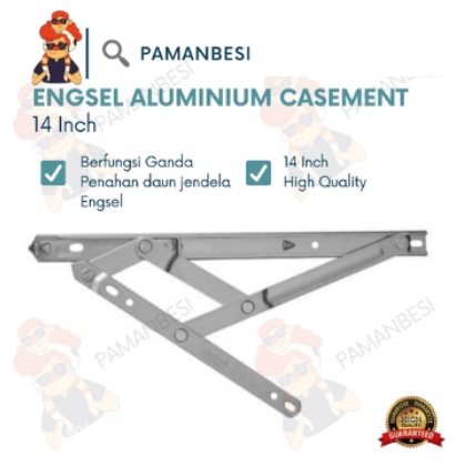 Engsel aluminium casement jendela 14 Inch Jungkit Casmen Casment Daun