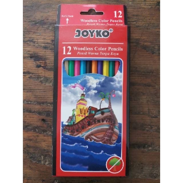 

WARNAPENSIL- PENSIL WARNA JOYKO 12 WARNA PANJANG -PENSIL WARNA
