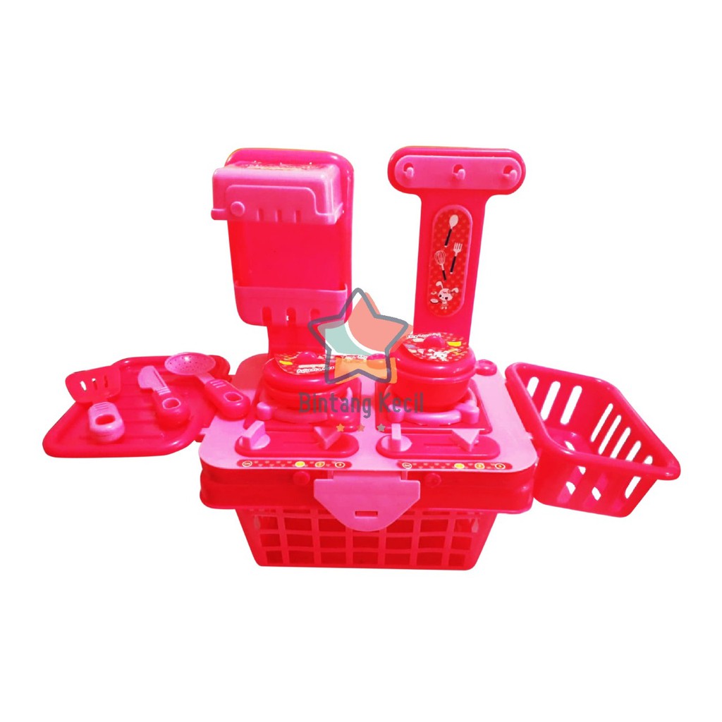 Mainan My Lovely Kitchen Set Pink Kantong DC999 (NB3429)