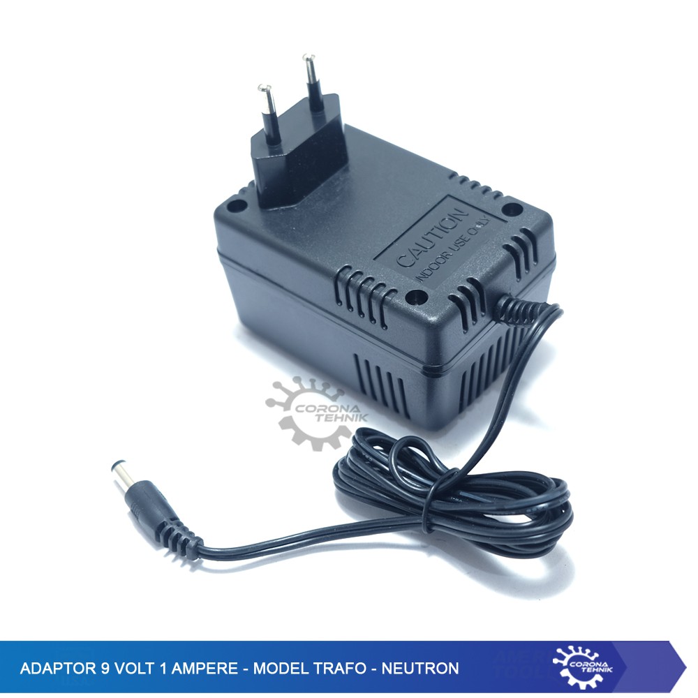 Adaptor 9 Volt 1 Ampere - Model Trafo - Neutron