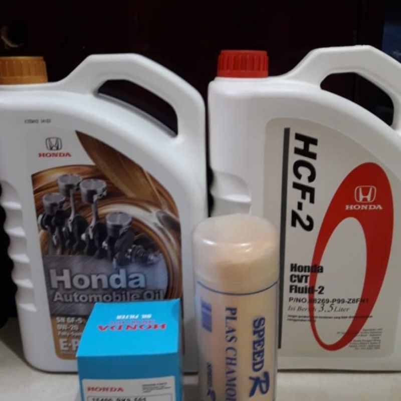 Paketan Ganti Oli Honda Epro Gold 0w-20 & Oli Matic Hcf 2 Original
