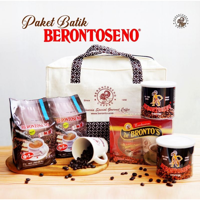 

Kopi Berontoseno Paket Parcel Hampers Tas Batik