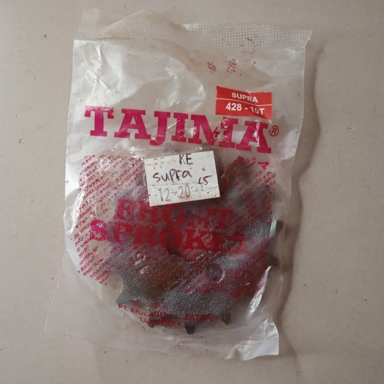 Gear / Gir depan Grand, supra, Supra Fit new, Legenda Ukuran 428-13, 428-15