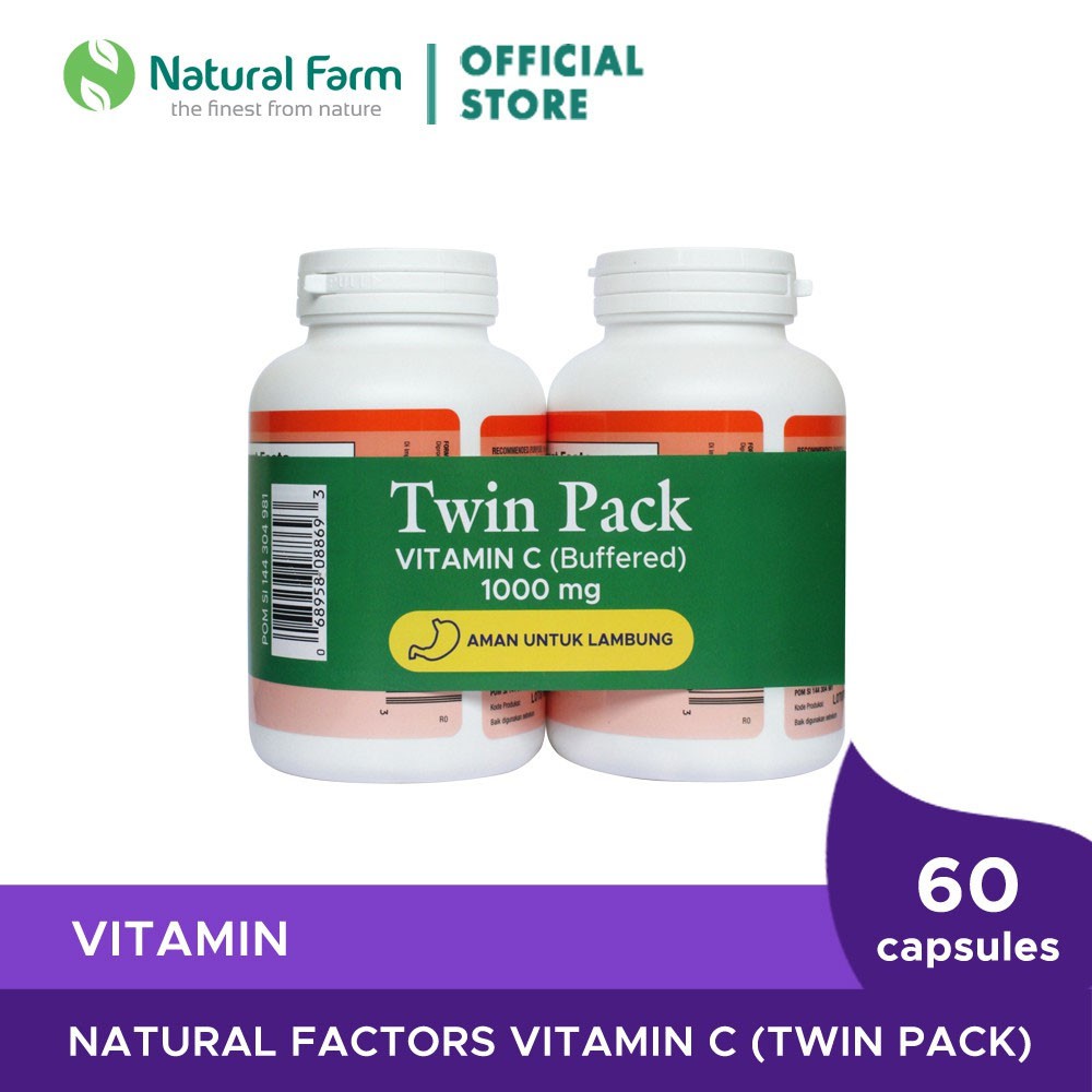 Natural Factors Vitamin C 1000mg - 60 Capsules [Buy 1 Get 1]