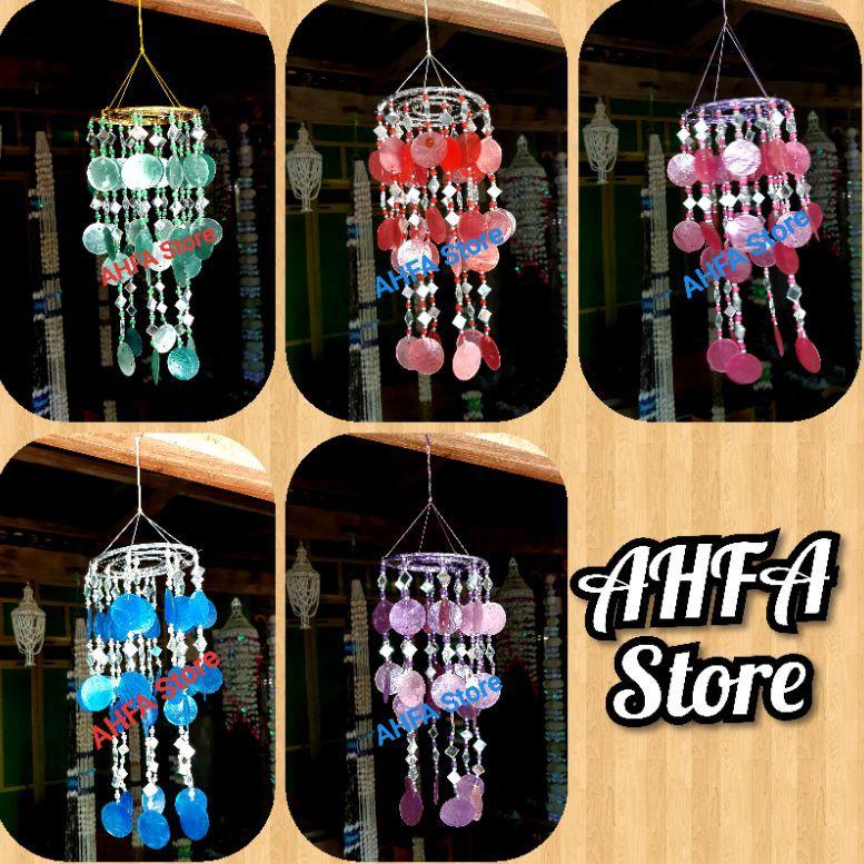 BARU ㅝ Gantungan Angin / Lonceng Angin Kerang Simping W ☁