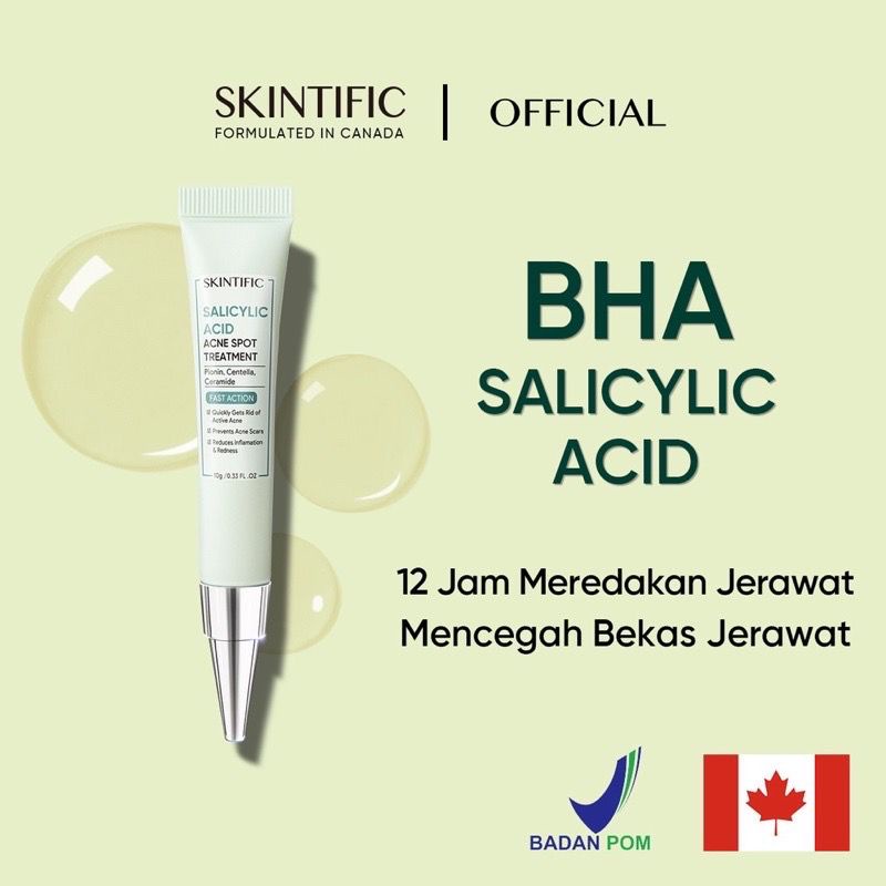 RCS ✅ NEW ~ SKINTIFIC - Salicylic acid acne spot treatment 10g obat jerawat