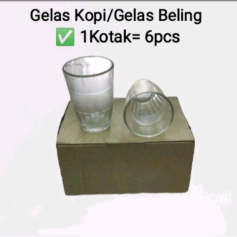 gelas polos/ gelas kopi/ gelas kedaung (+bubblewarp)