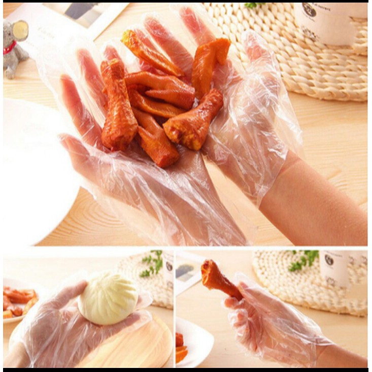 Sarung tangan plastik food sekali pakai