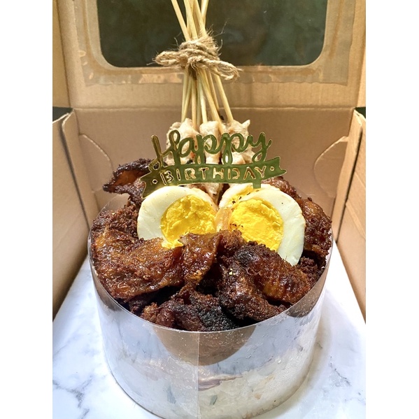 

Nasi Daun jeruk taichan Birthday cake