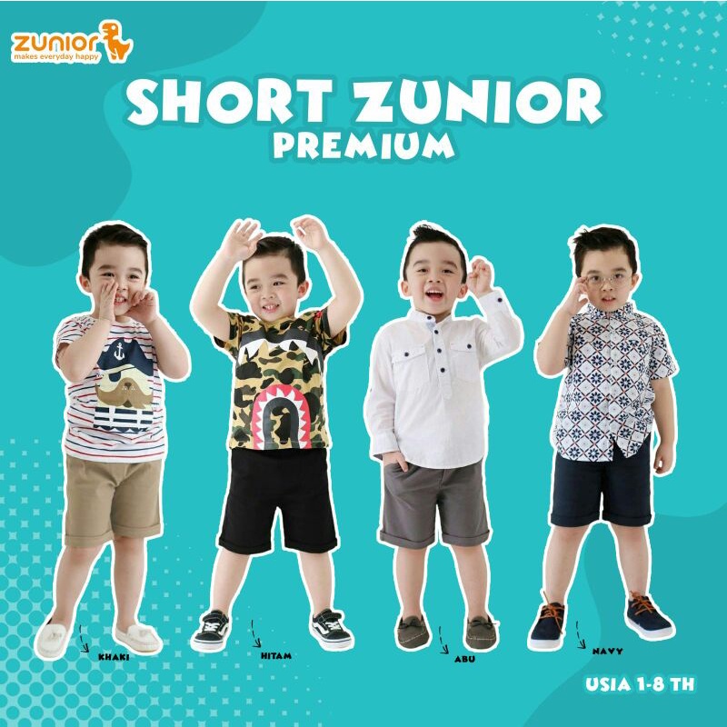 Celana Pendek Anak Zunior 1-8 Tahun