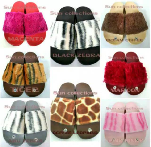 Sandal Selop Bulu Import CELLEO