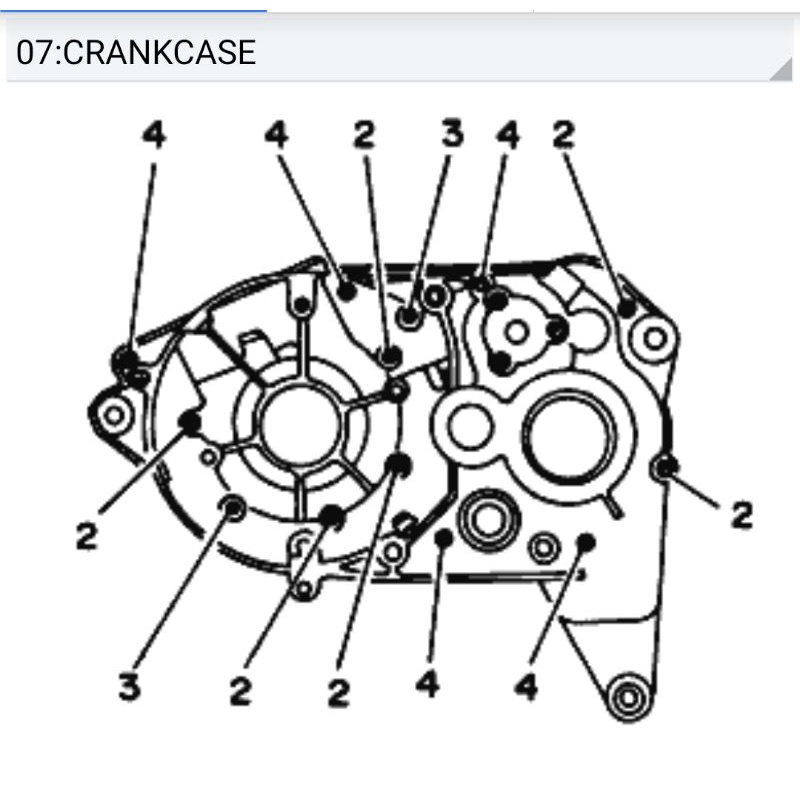 BAUT CRANKCASE SET RX KING