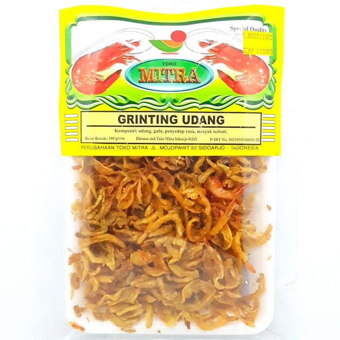 

MITRA GRINTING UDANG 100gr | KRISPY CRISPY GORENG KERING KERIPIK