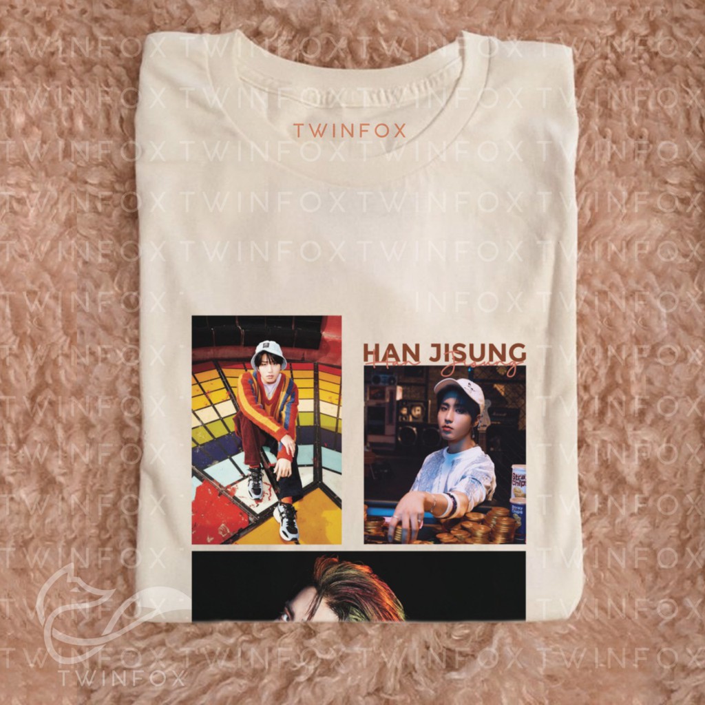 Kaos Kpop Unisex Stray Kids Han Jisung Photo