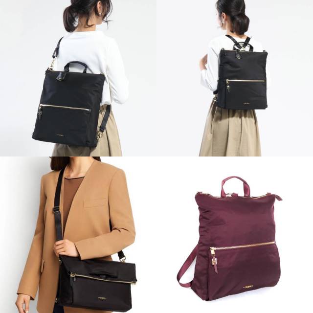 Tumi Voyageur Jena Convertible Backpack women’s slingbag crossbody tas bag original black hitam