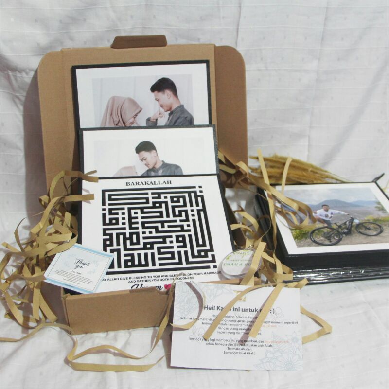 Cetak Foto + Bingkai Frame Tanpa Paku Tinggal Tempel Foto Custom