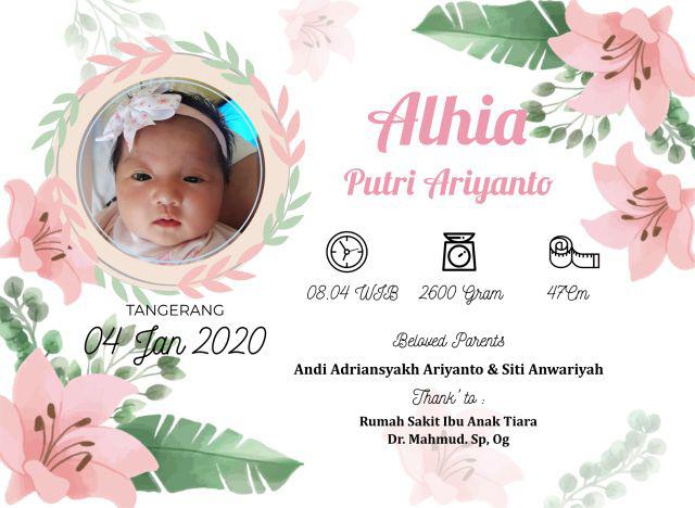 Kado Bayi Desain  Foto  Kelahiran Bayi Desain  Undangan 