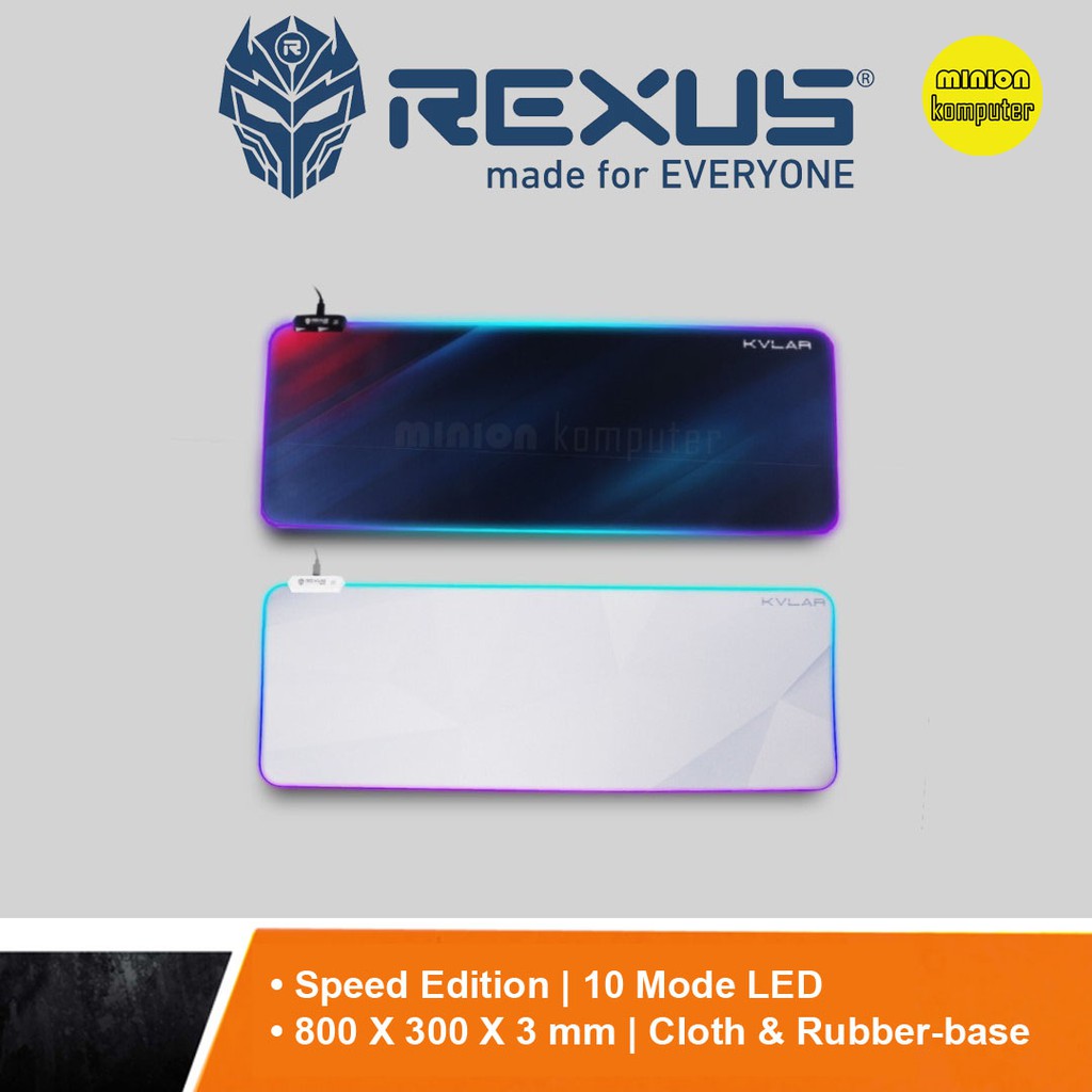 MOUSEPAD GAMING REXUS KVLAR TR2 XL - 800x300x3mm RGB