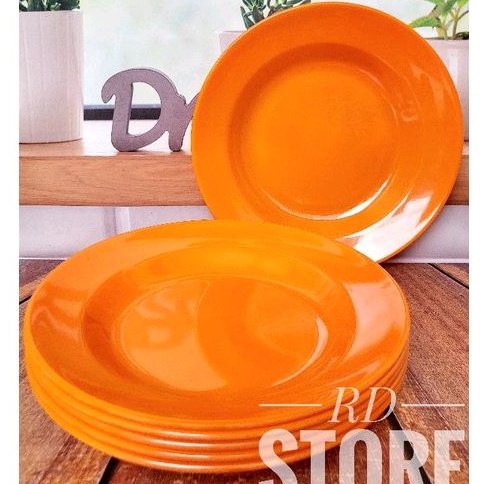 PROMO 6.PCS PIRING MAKAN MELAMINE POLOS