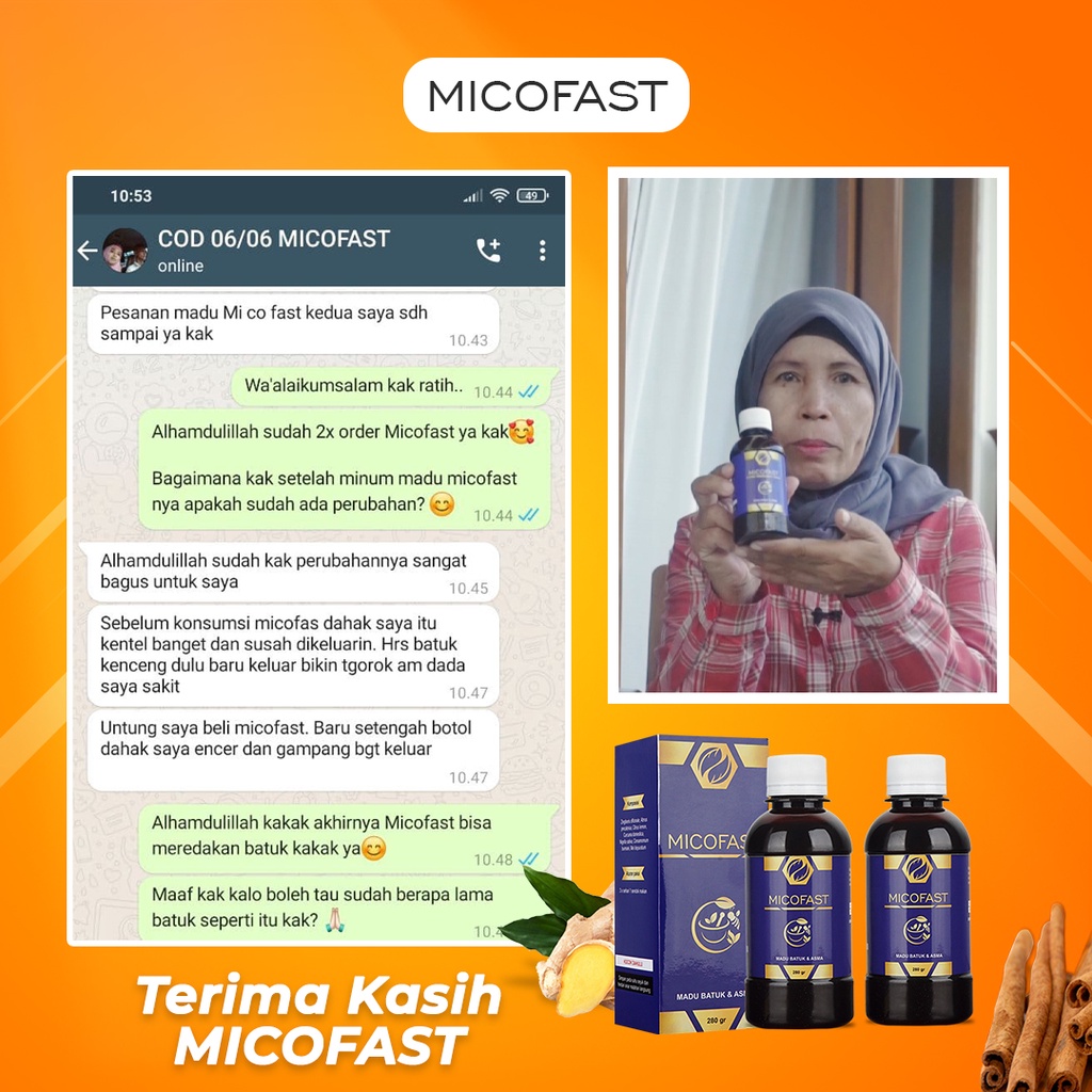 Madu Micofast Herbal Premium Quality Obat Batuk Sesak Napas Asma Asli Murni BPOM (BELI2GRATIS1)-7