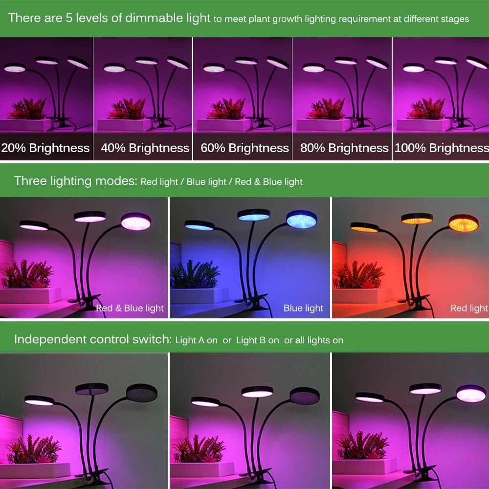 Lampu LED Tanaman Phytolamp Fitolamp Phyto lamp Grow Light Dengan Timer