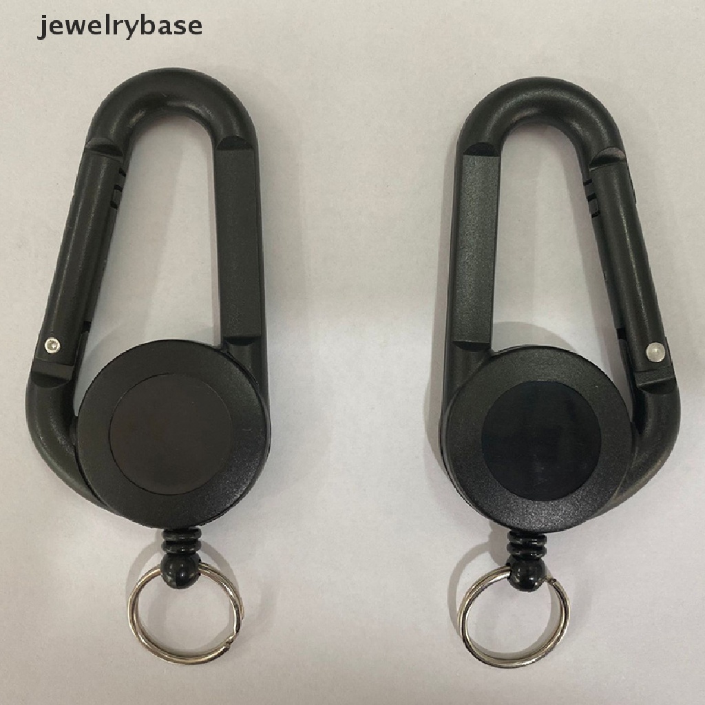 (jewelrybase) Gantungan Kunci Dengan Tali Lanyard Retractable Untuk Kartu ID