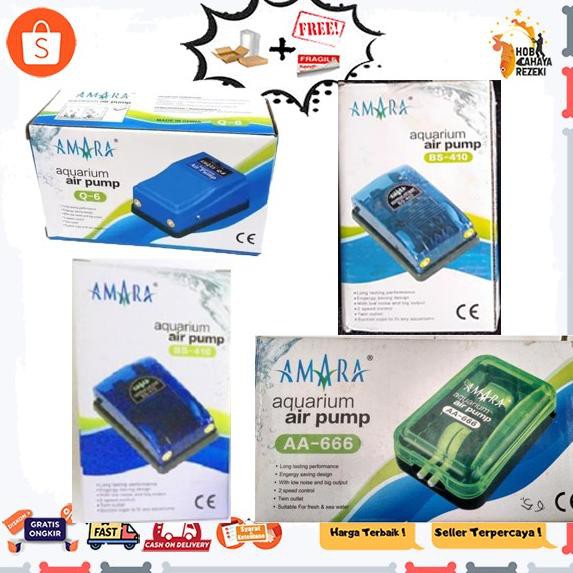 Barang Bagus PAKET LENGKAP AMARA AERATOR  2 Lubang Airator Amara Aquarium hydroponik hidroponik Oksi