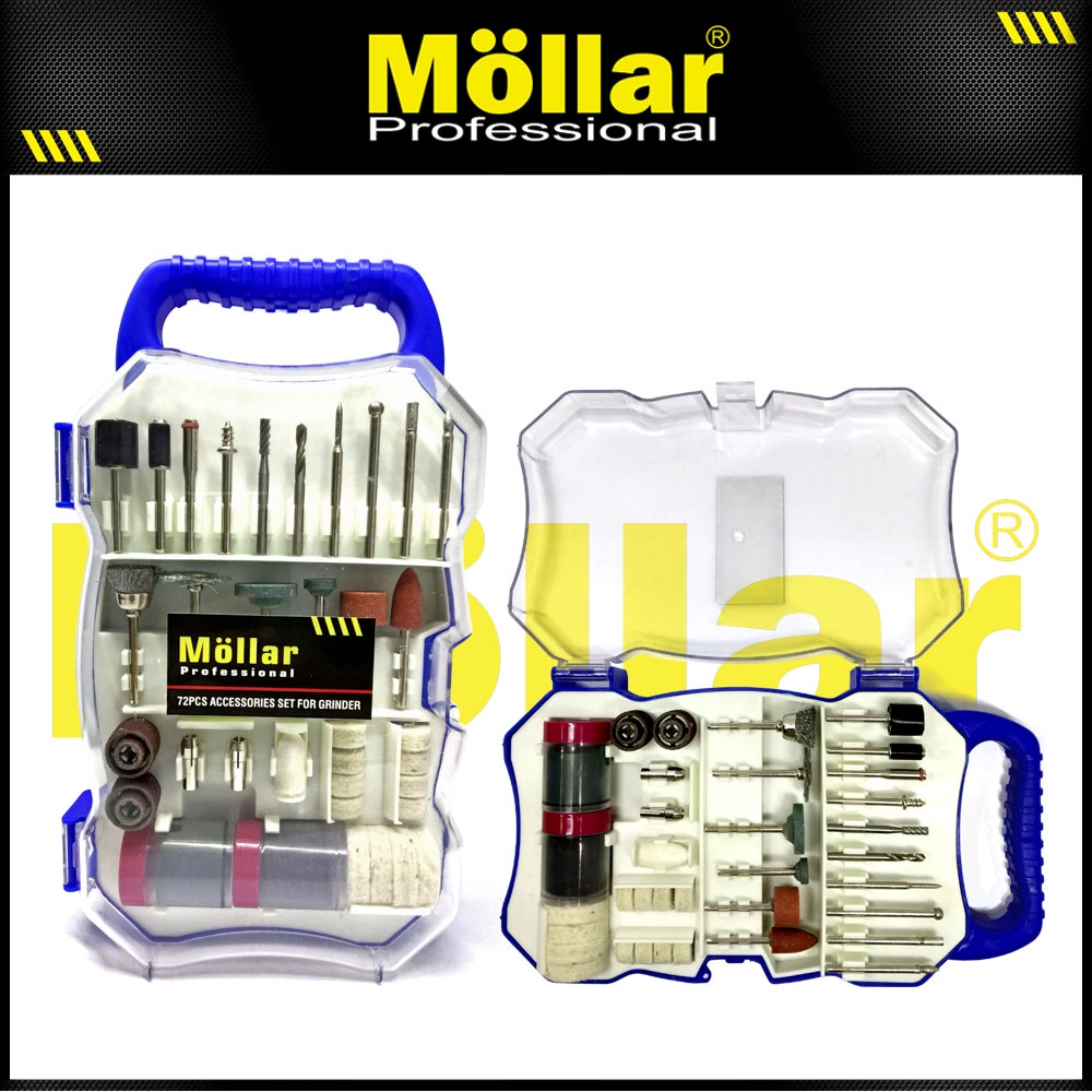 [PAKET] MOLLAR MG005 Mini Grinder Blister Set &amp; Mata Bor Tuner 72 Pcs Original