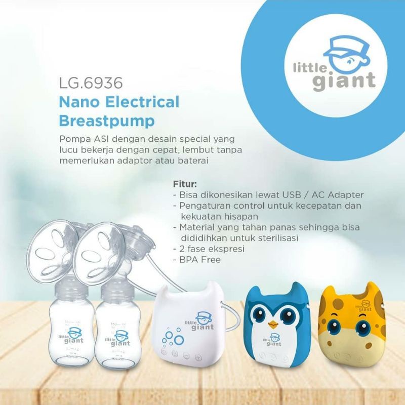 PROMO Little Giant Nano Electric Breast Pump / Pompa Asi Elektrik Double Pump Makassar