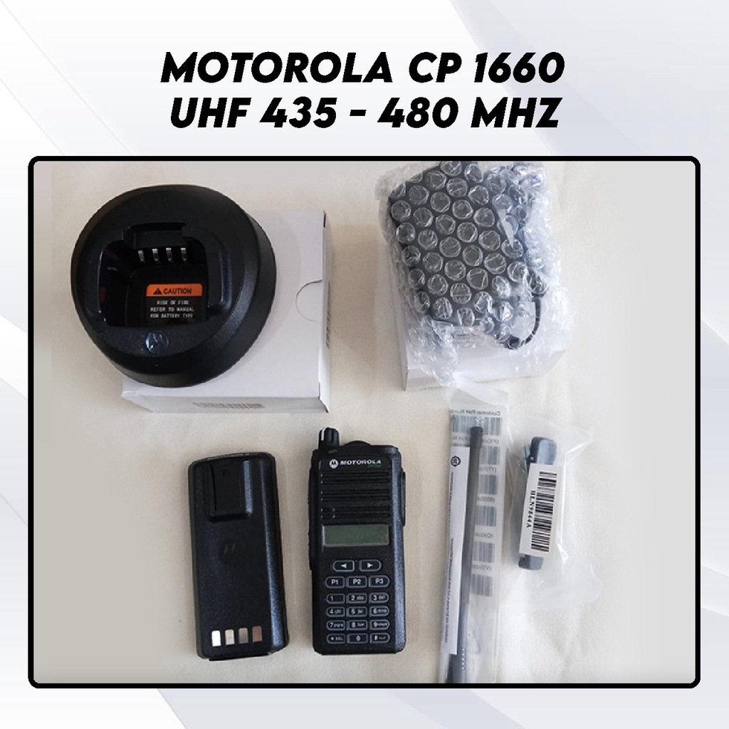 HT Handy Talky Radio Motorola CP 1660 CP1660 UHF 435 480 Mhz M