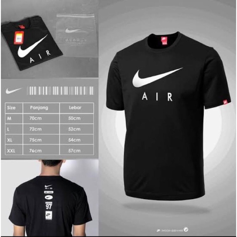 BAJU KAOS TSHIRT PRIA WANITA FASHION SPORT BRANDED NIKE AIR LOGO