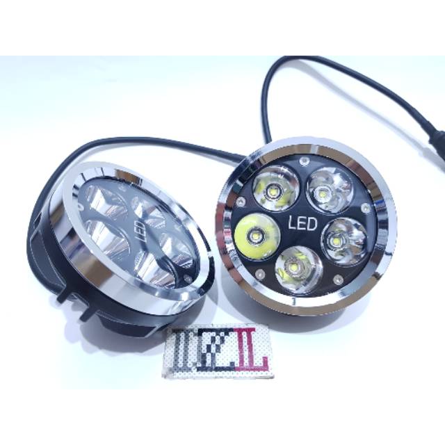 SEPASANG LAMPU TEMBAK SOROT LED BMW 5 MATA 50 WATT ORIGINAL CREE