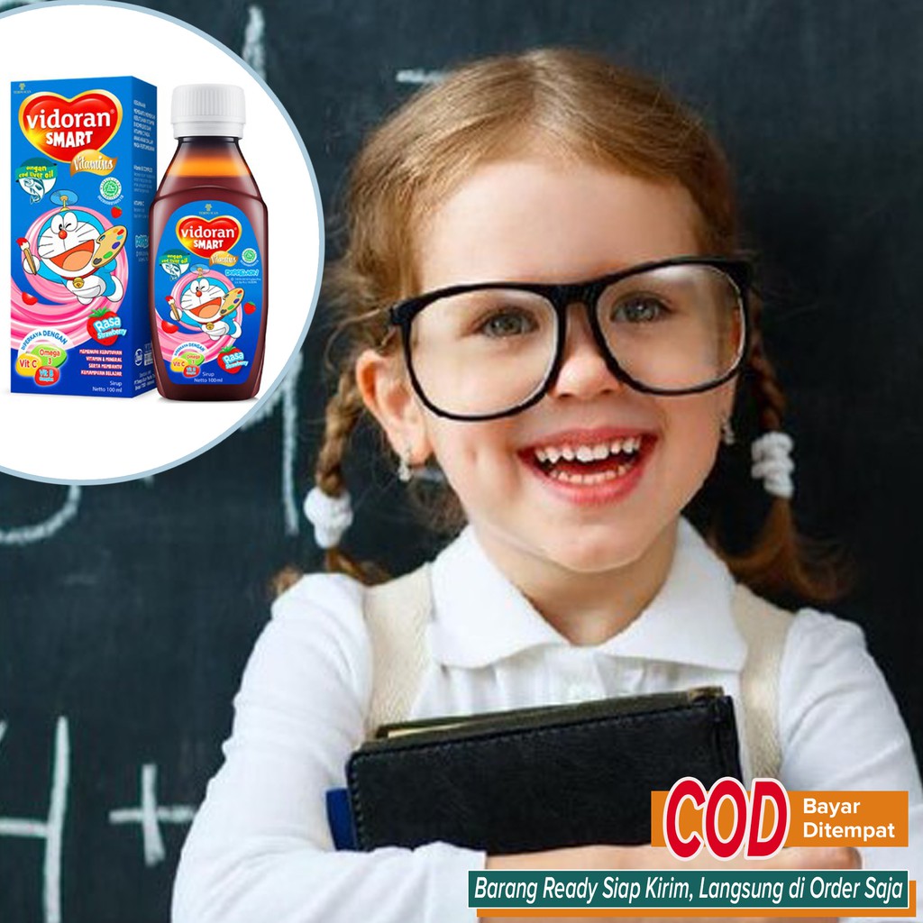 Obat Vitamin Otak Vitamin Kecerdasan Otak Mempertajam Daya Ingat Anak - anak ~ Vidoran Smart Sirup