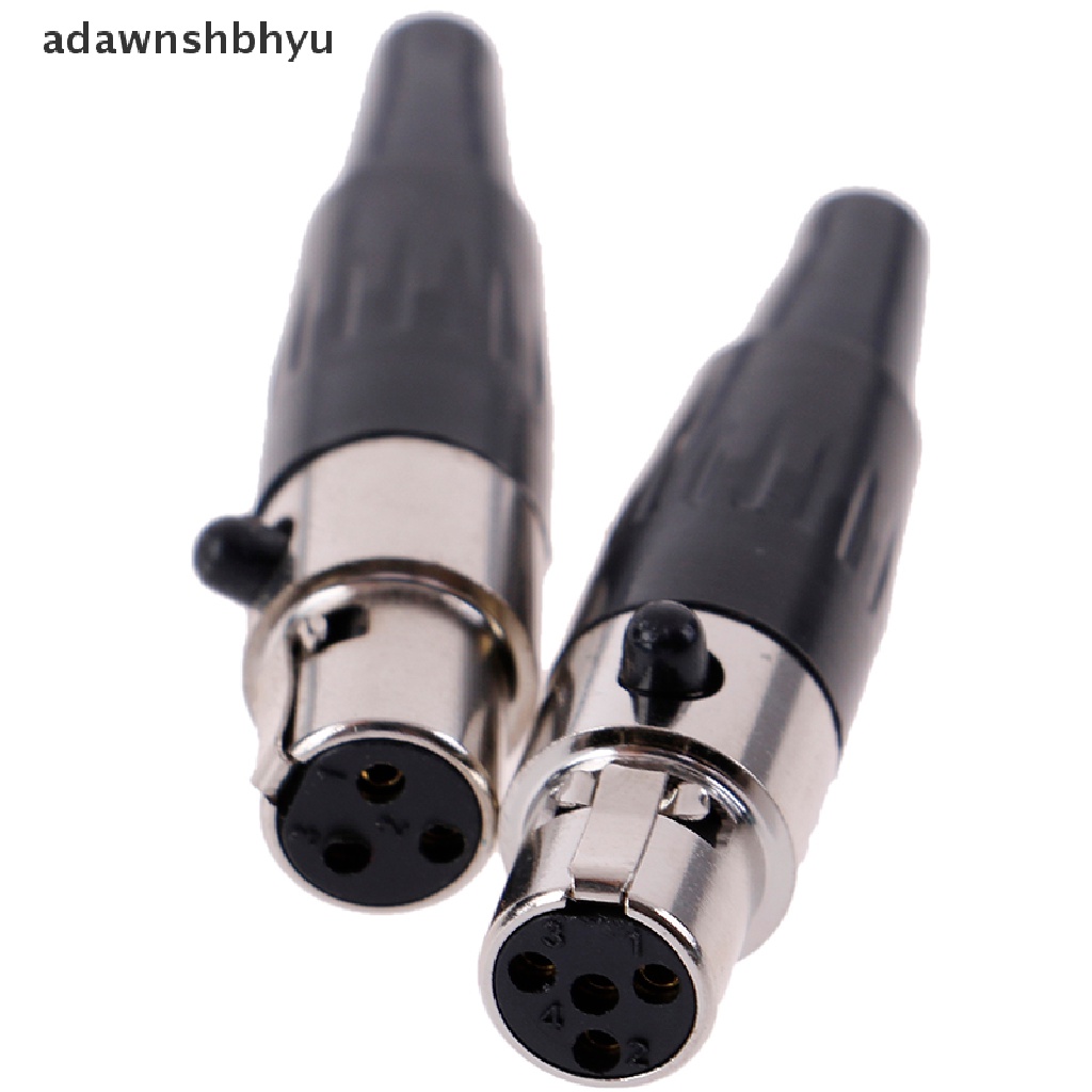 Adawnshbhyu 1Pc Konektor Mikrofon Audio XLR Mini 34pin Female Plug XLR Kecil Untuk MIC