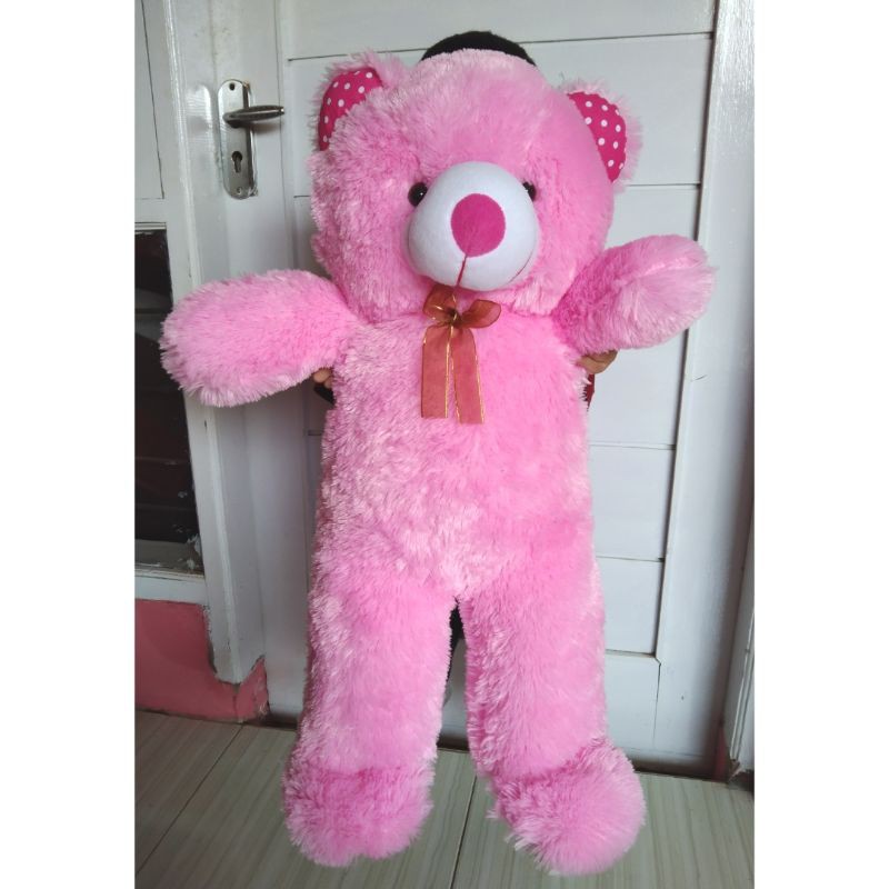 BONEKA BERUANG TEDDY BEAR BESAR SIZE L PINK