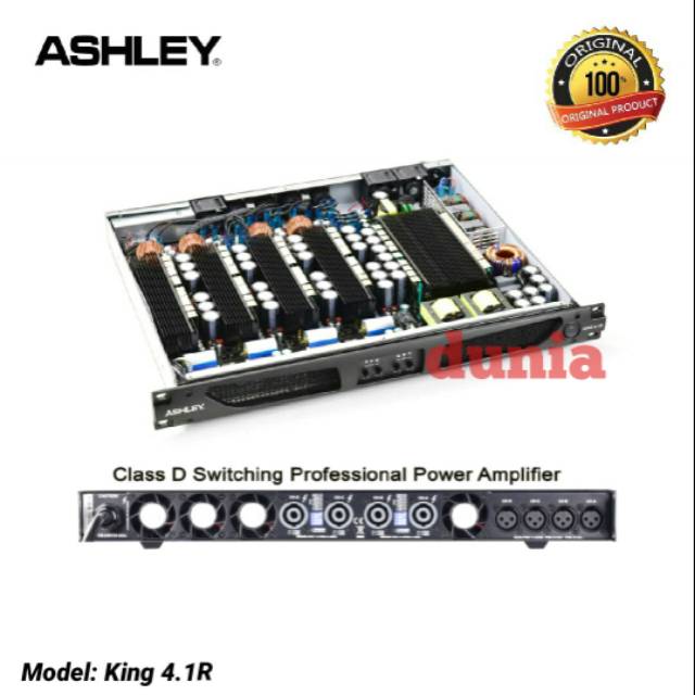 Power Ashley King 4.1R Original Amplifier 4 Channel Class D