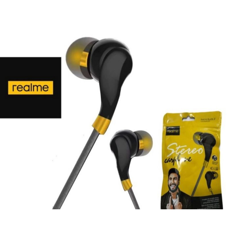 headset realme buds 2 handsfree bazz dsn stereo ada mic nya