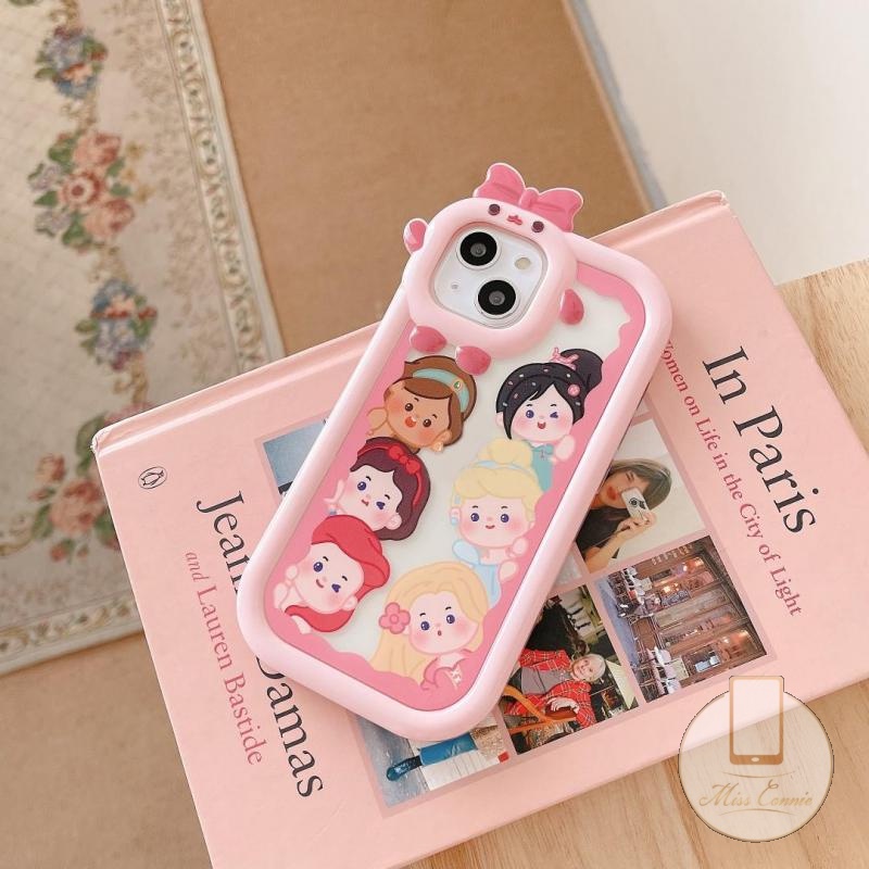 Soft Case TPU Motif Kartun Disney Princess Untuk iPhone 11 Pro MAX 6 6S Plus 8Plus 7Plus XR 14 13 12 Pro MAX X XS MAX SE 2020