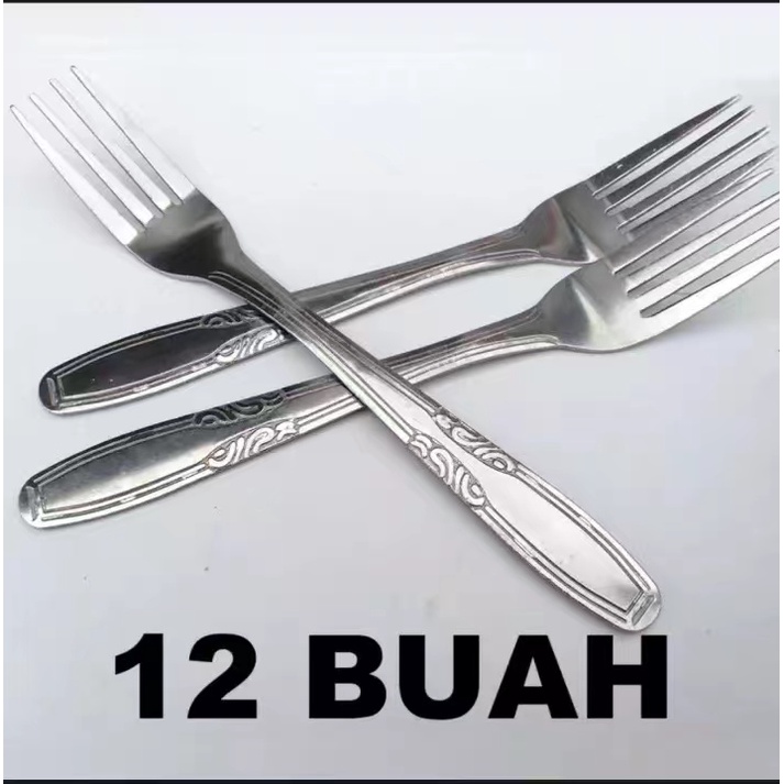 Harga 12 pcs / Sendok Makan stainless / Garpu makan stainless