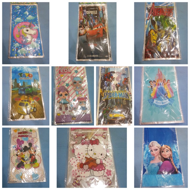 

Plastik Ulangtahun / Plastik Snack / Plastik Bingkisan Ulangtahun Karakter Anak Anak
