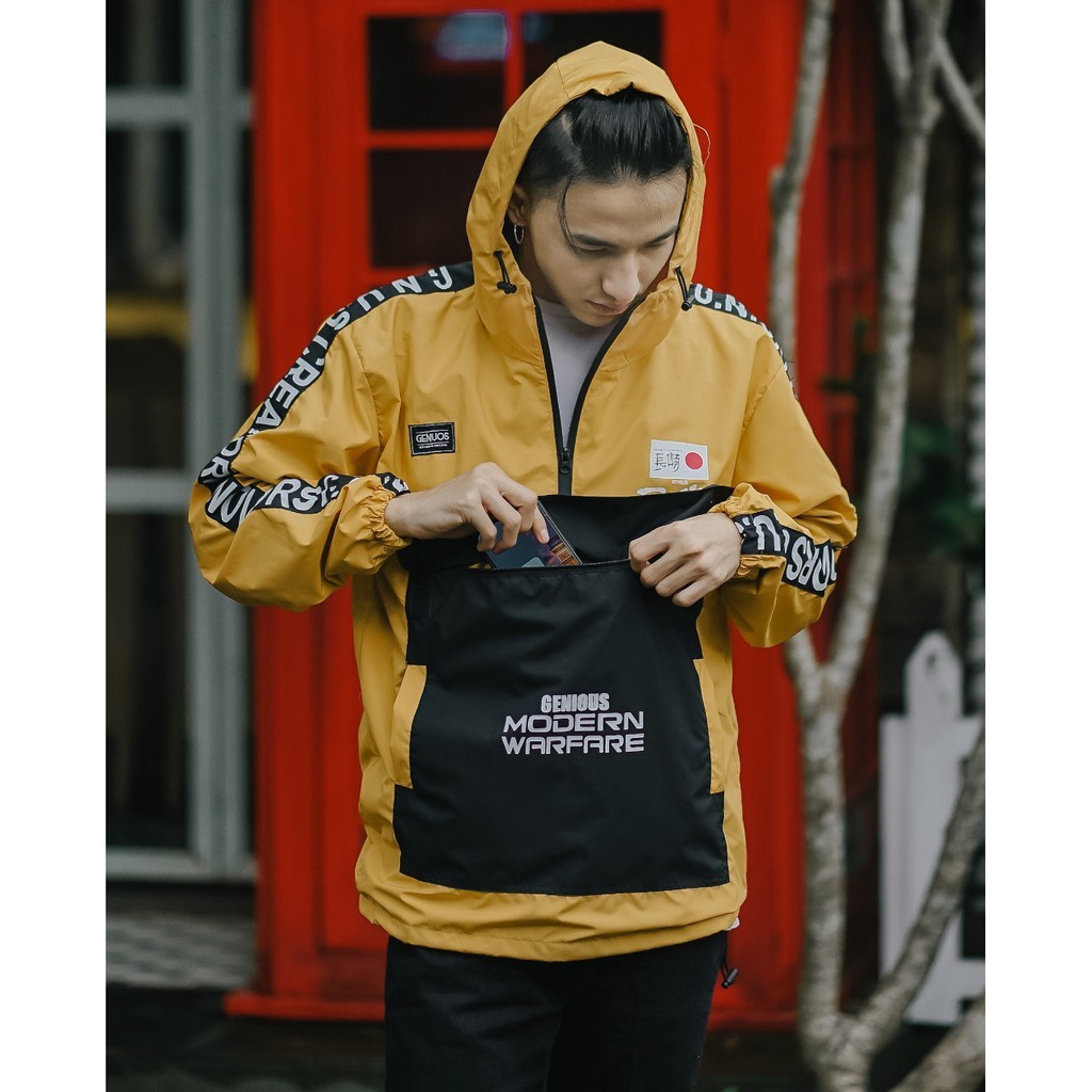 Jaket Jepang Cagoule Hoodie Original GENIUS Terbaru Terlaris