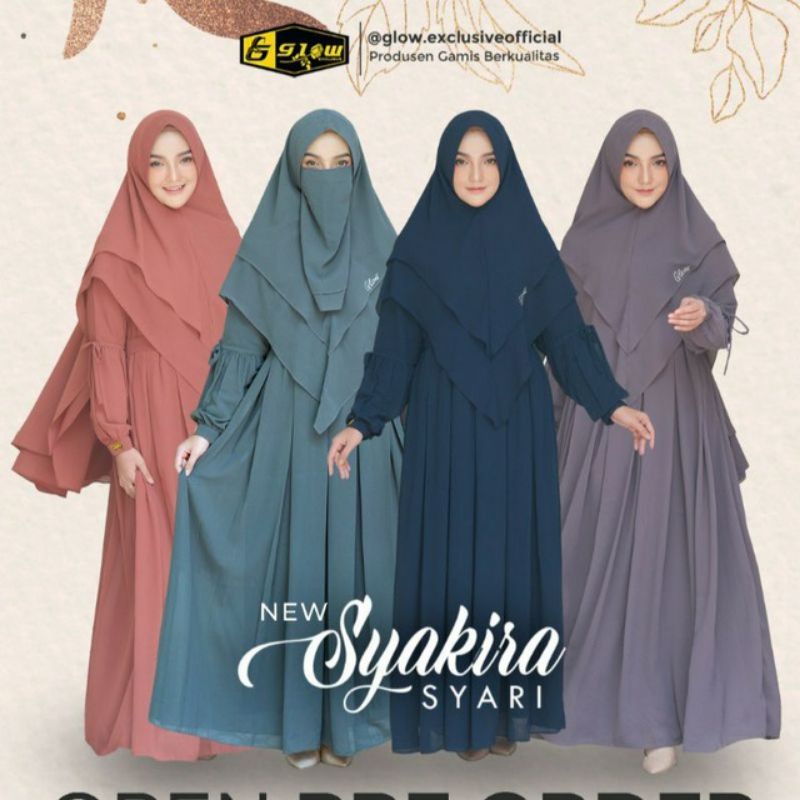 NEW SYAKIRA SYARI by Glow Exclusive ORi Set Khimar